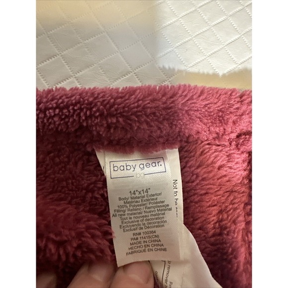 Baby Gear Elephant Baby Pink Lovey Plush Lovie‎ Stuffed Animal Security Blanket - Picture 6 of 7